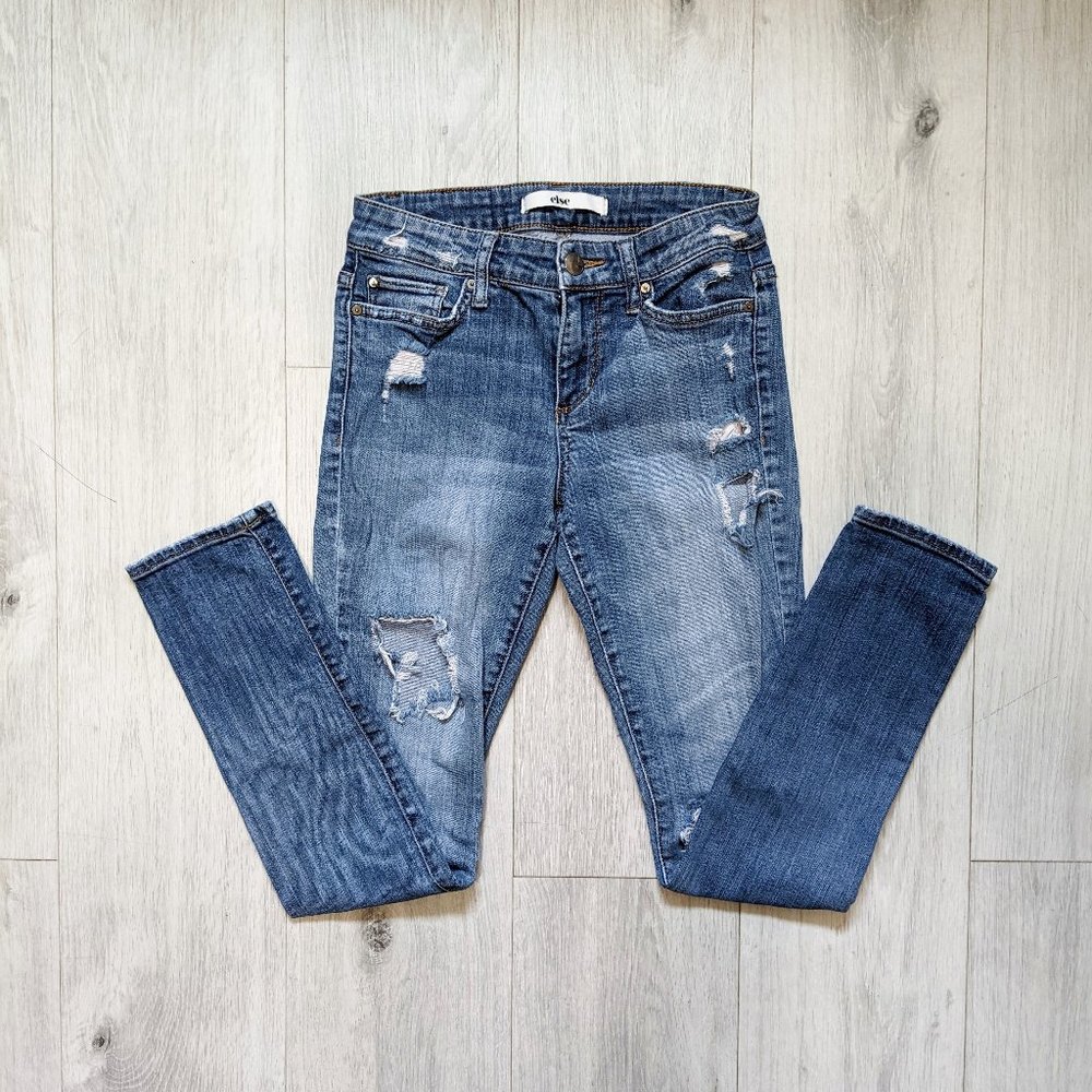 Else Distressed Skinny  Blue Jean 24